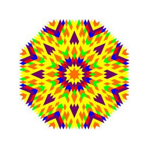 Lichtgitter Mandalas