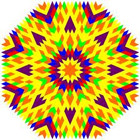 Lichtgitter Mandalas