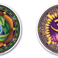 Fensterbild Aum Namah Shivaya