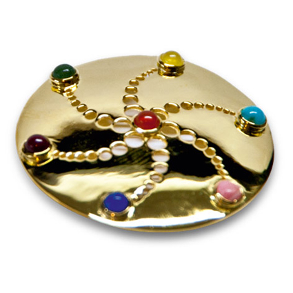 Silberamulett vergoldet
