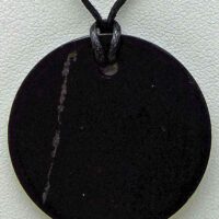 Schungit - Anhänger "Rund"